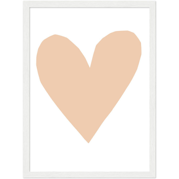 Forever Heart Art Print - Nude