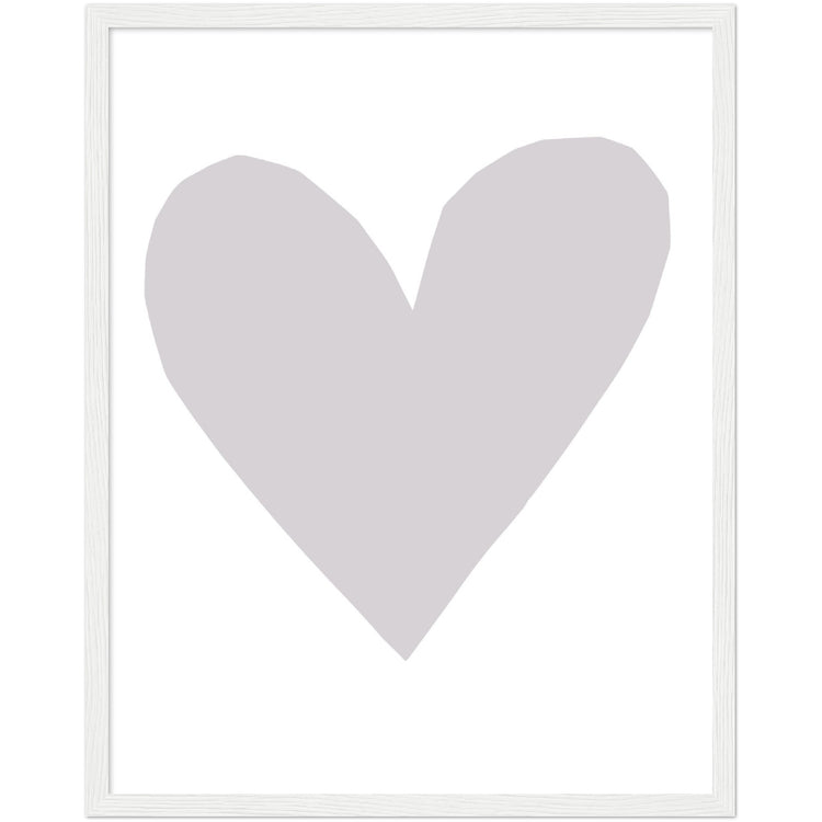 Forever Heart Art Print - Grey