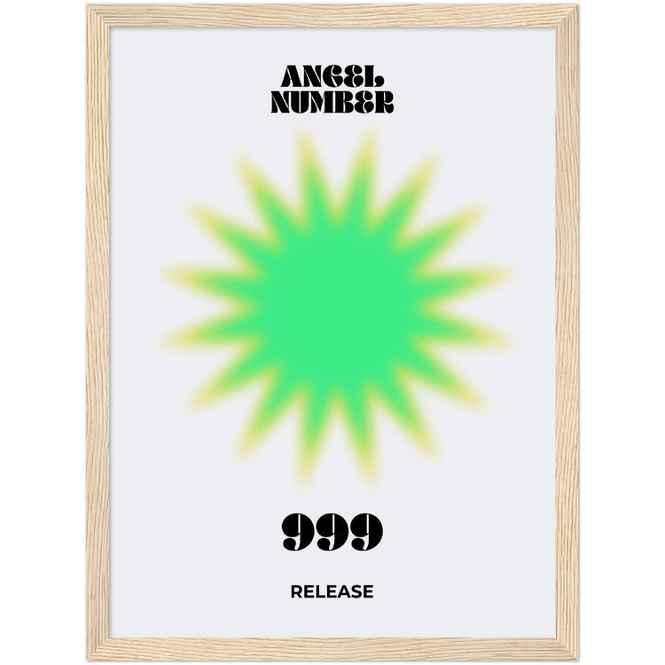 Angel Number 999 Aura Art Print - Release