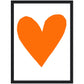 Forever Heart Art Print - Orange