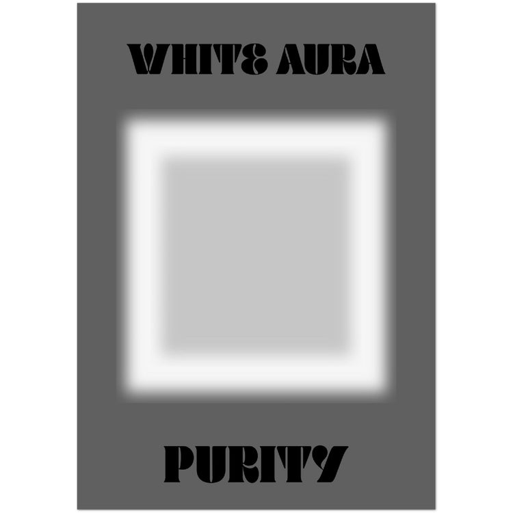 Aura White Purity Art Print