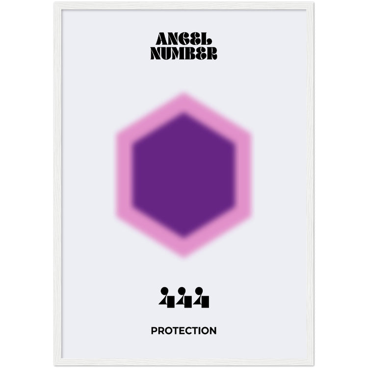 Angel Number 444 Aura Art Print - Protection