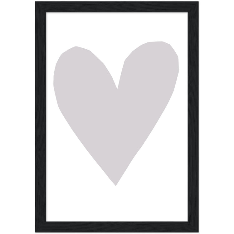 Forever Heart Art Print - Grey