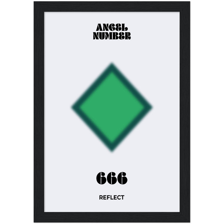 Angel Number 666 Aura Art Print - Reflect