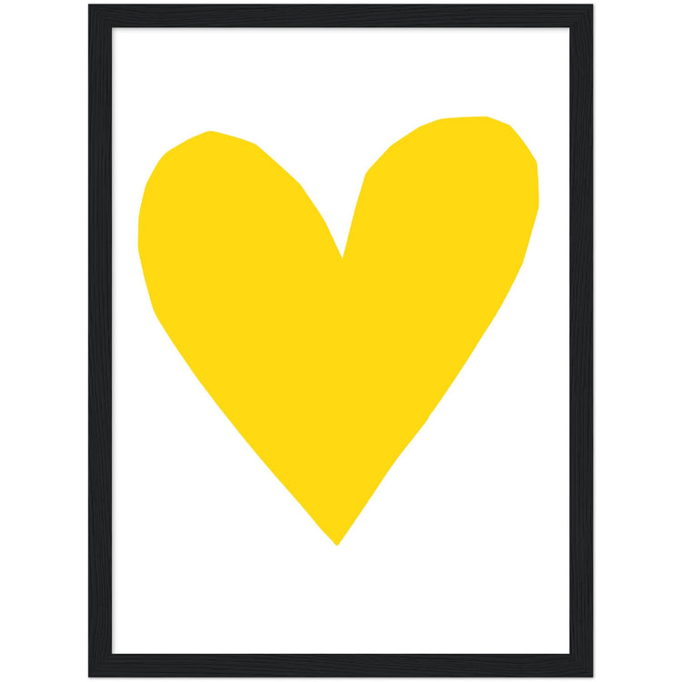 Forever Heart Art Print - Yellow