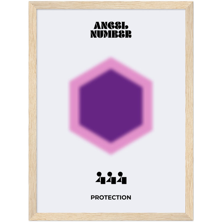 Angel Number 444 Aura Art Print - Protection