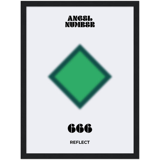 Angel Number 666 Aura Art Print - Reflect