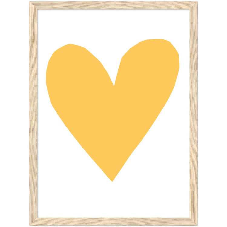 Forever Heart Art Print - Lemon