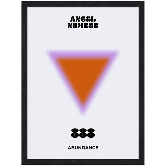 Angel Number 888 Aura Art Print - Abundance