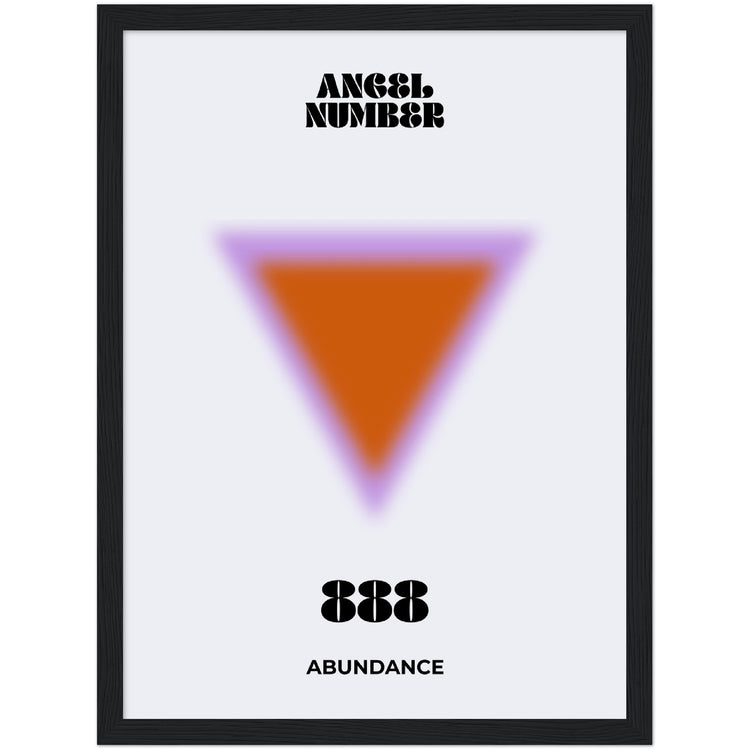 Angel Number 888 Aura Art Print - Abundance