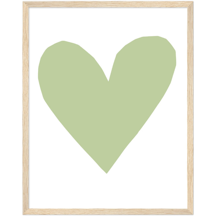 Forever Heart Art Print - Green