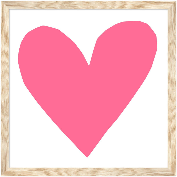 Forever Heart Art Print - Pink