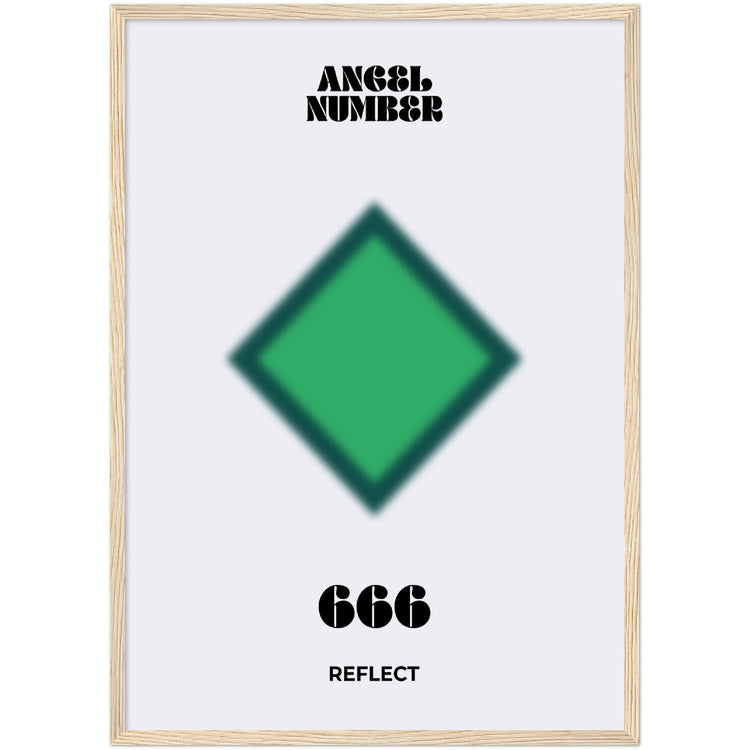 Angel Number 666 Aura Art Print - Reflect