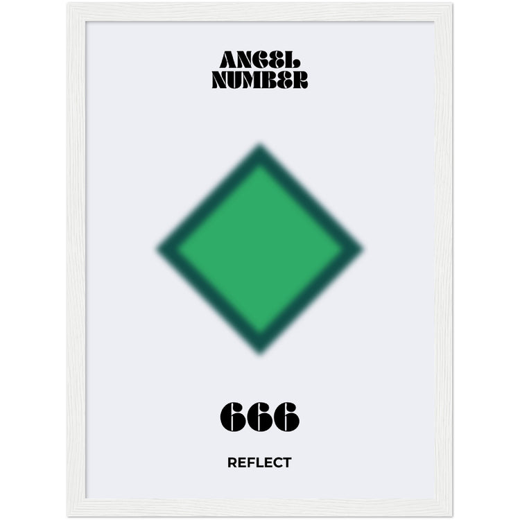 Angel Number 666 Aura Art Print - Reflect