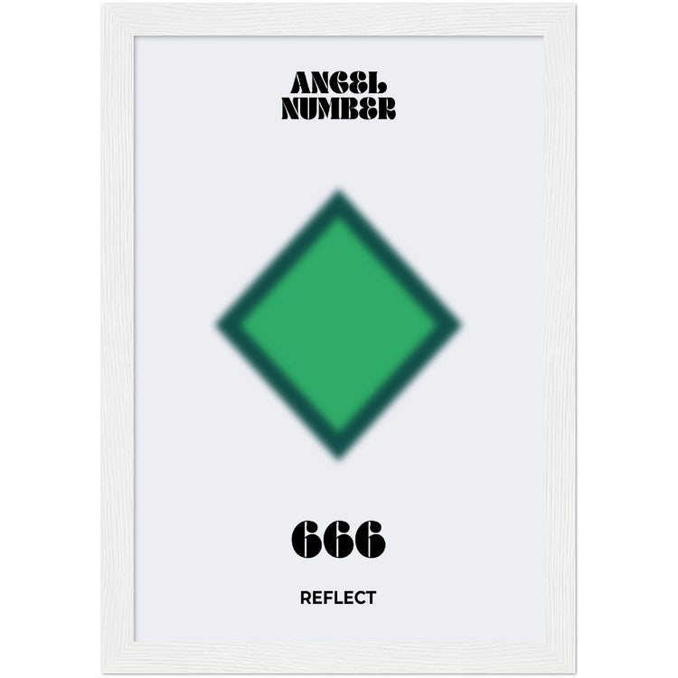 Angel Number 666 Aura Art Print - Reflect