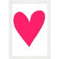 Forever Heart Art Print - Fuchsia