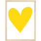 Forever Heart Art Print - Yellow