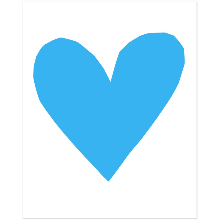 Forever Heart Art Print - Blue