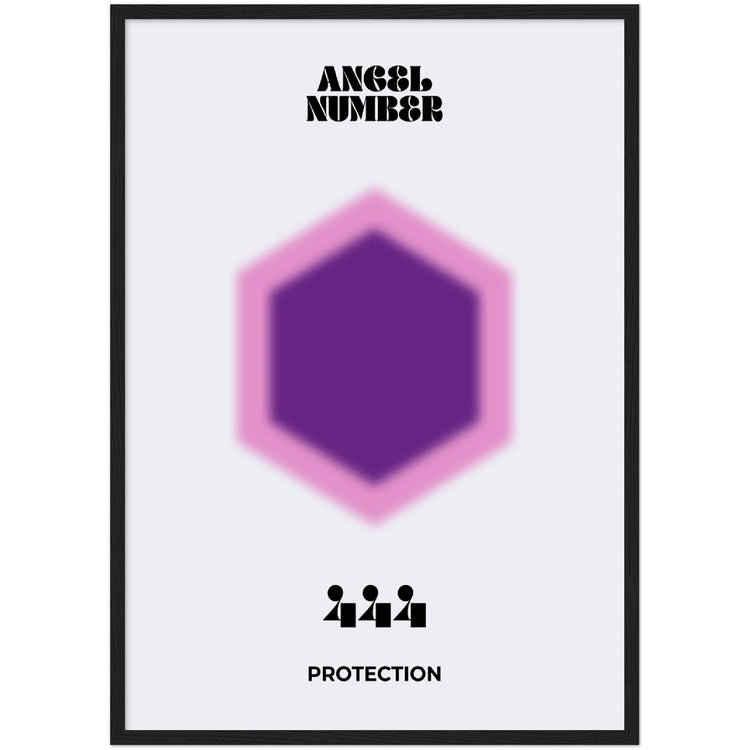 Angel Number 444 Aura Art Print - Protection