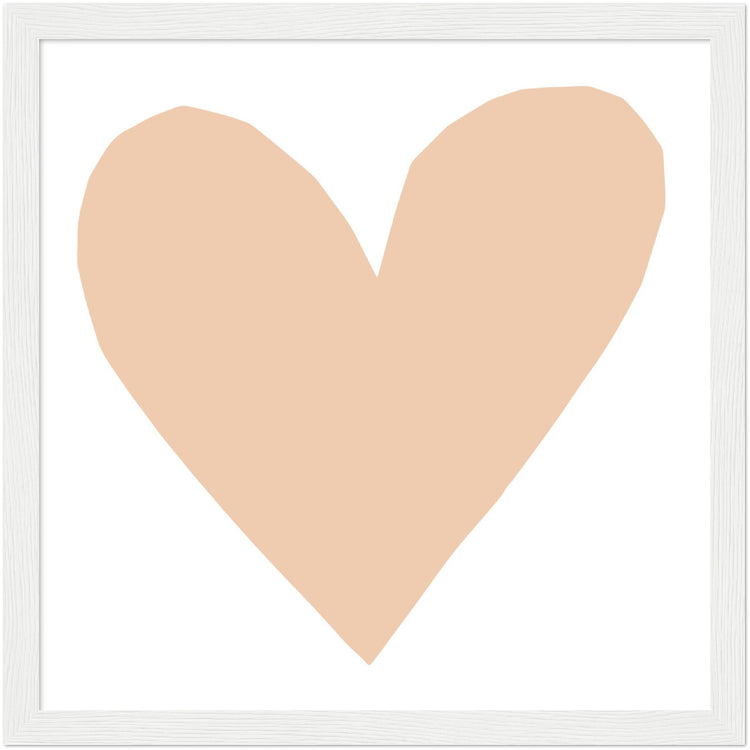 Forever Heart Art Print - Nude