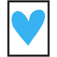 Forever Heart Art Print - Blue