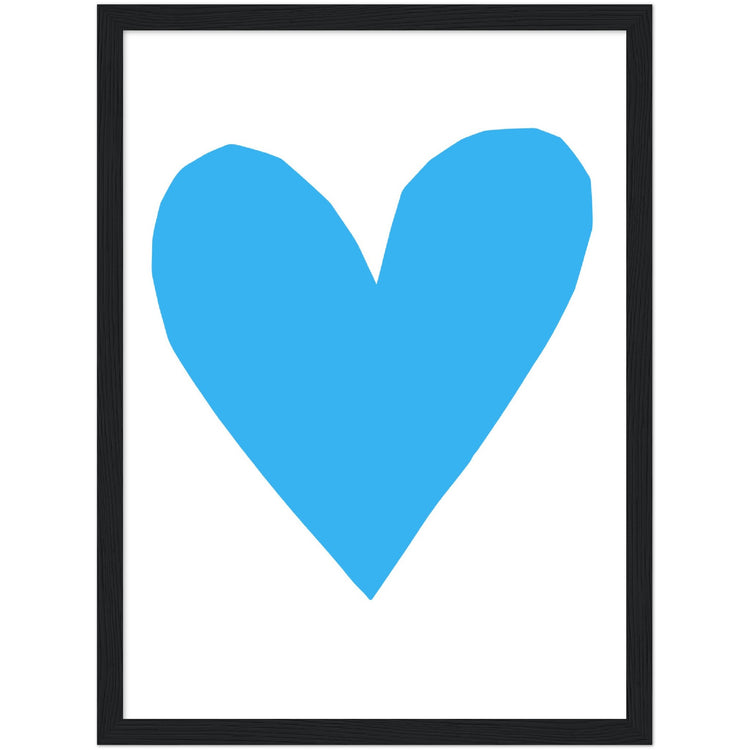 Forever Heart Art Print - Blue