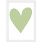 Forever Heart Art Print - Green