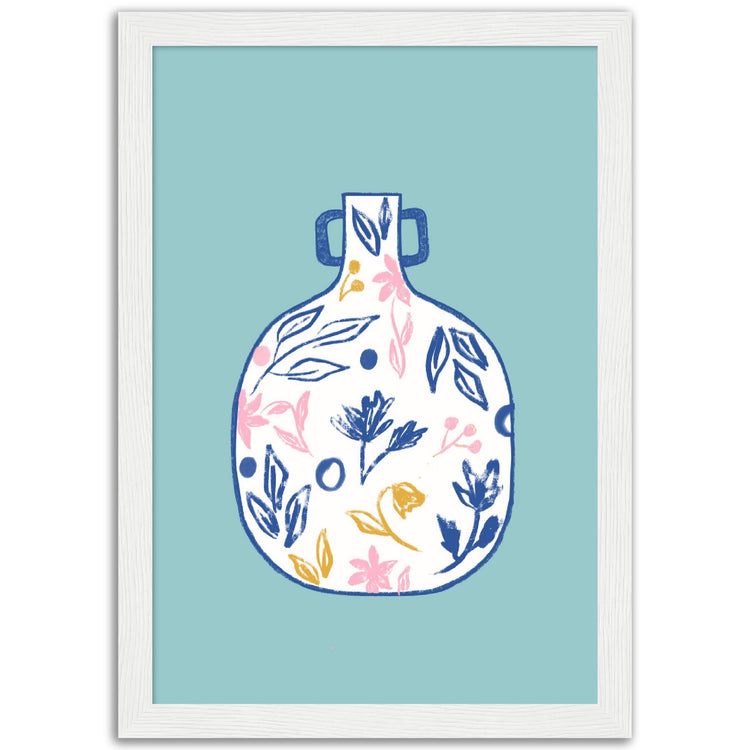 Contemporary Floral Vase Art Print