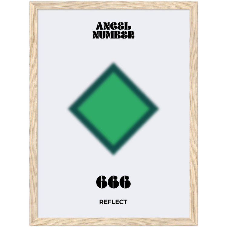 Angel Number 666 Aura Art Print - Reflect