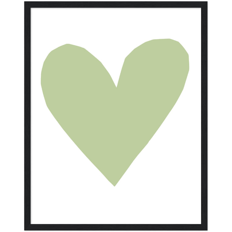 Forever Heart Art Print - Green