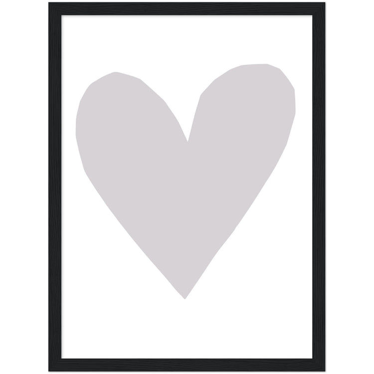 Forever Heart Art Print - Grey