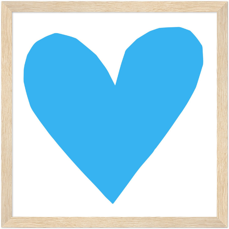 Forever Heart Art Print - Blue