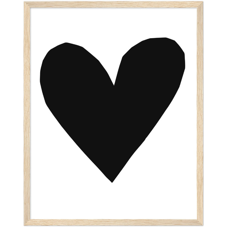 Forever Heart Art Print - Black