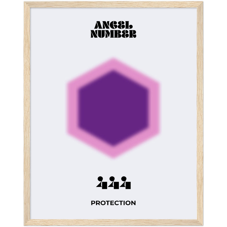 Angel Number 444 Aura Art Print - Protection