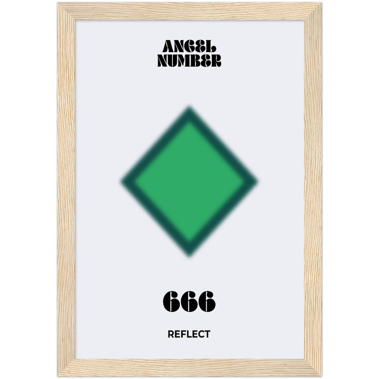 Angel Number 666 Aura Art Print - Reflect