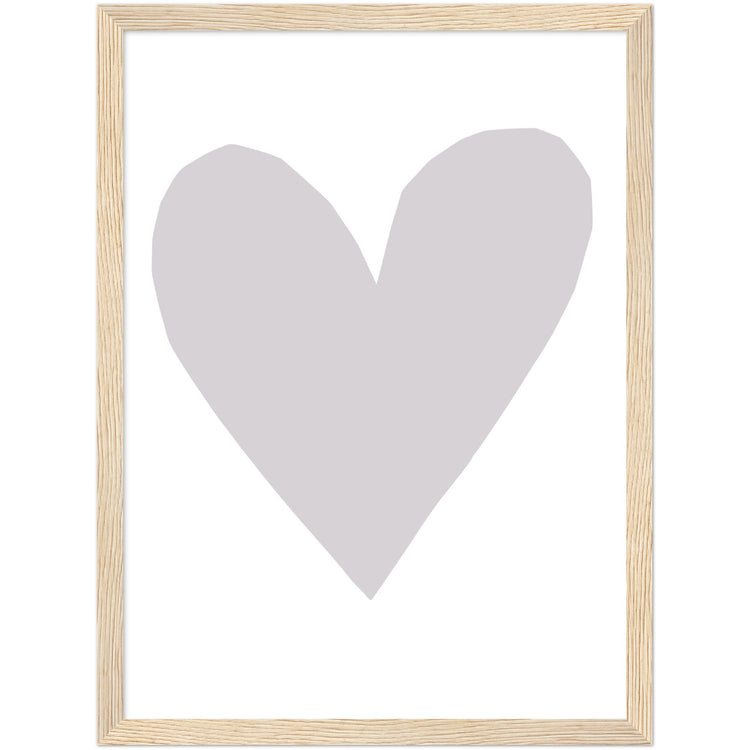 Forever Heart Art Print - Grey