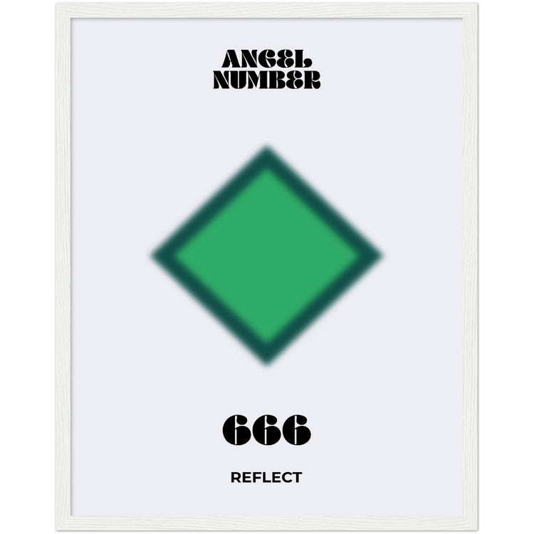 Angel Number 666 Aura Art Print - Reflect