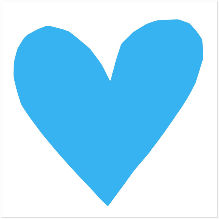 Forever Heart Art Print - Blue