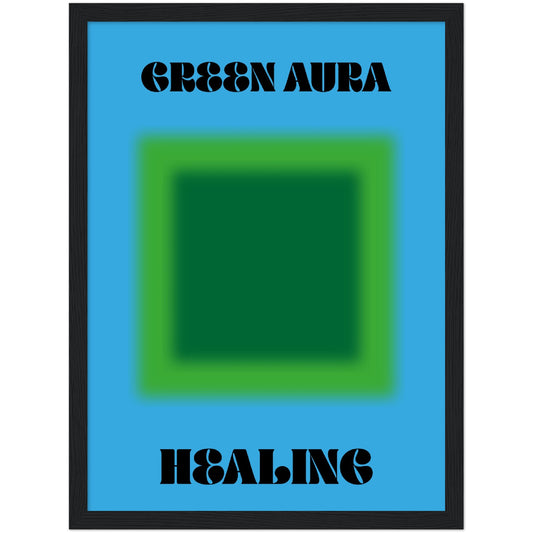 Aura Green Healing Art Print