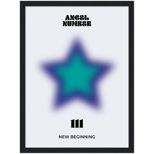 Angel Number 111 Aura Art Print - New Beginning