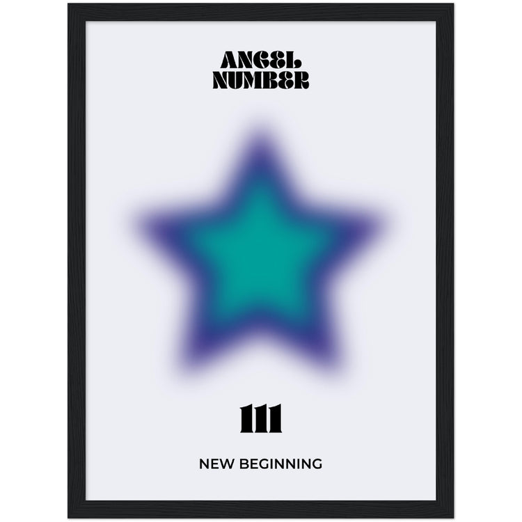 Angel Number 111 Aura Art Print - New Beginning