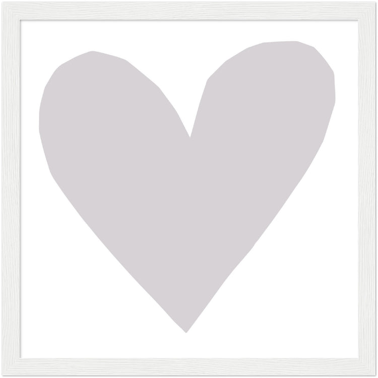 Forever Heart Art Print - Grey