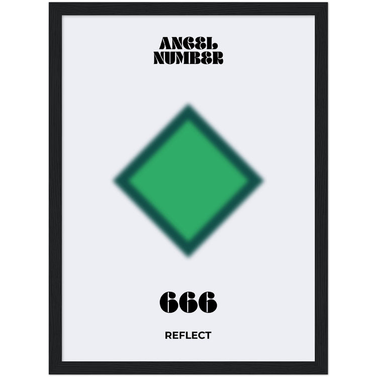 Angel Number 666 Aura Art Print - Reflect