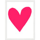 Forever Heart Art Print - Fuchsia