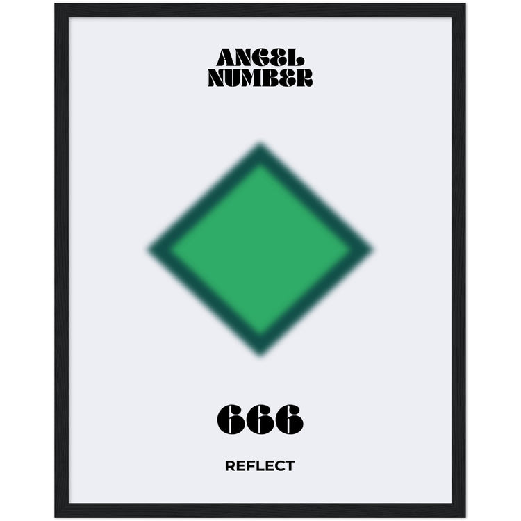 Angel Number 666 Aura Art Print - Reflect