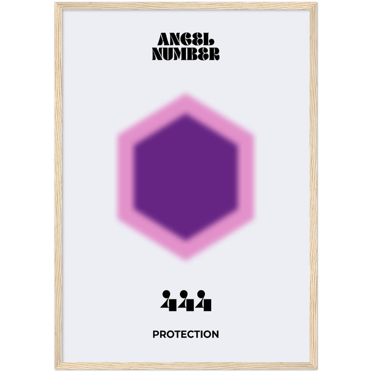 Angel Number 444 Aura Art Print - Protection