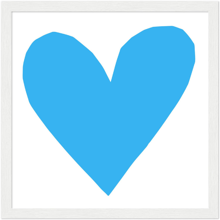 Forever Heart Art Print - Blue