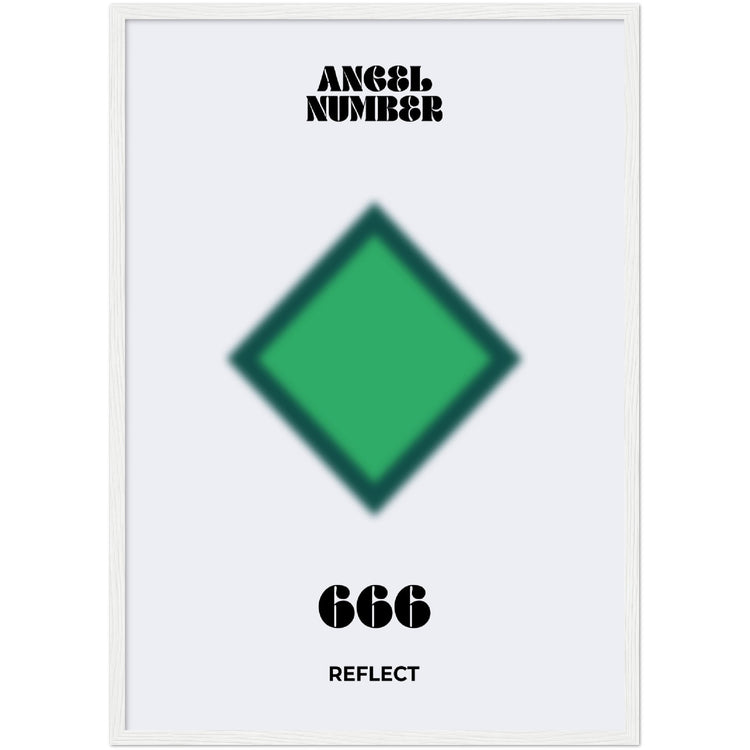 Angel Number 666 Aura Art Print - Reflect