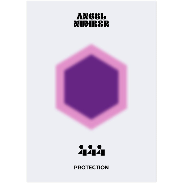 Angel Number 444 Aura Art Print - Protection