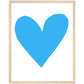 Forever Heart Art Print - Blue